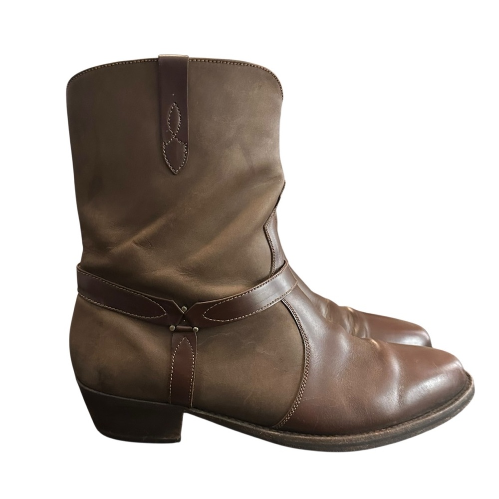 The Florsheim Shoe Vintage Western Leather Cowboy Boots - Men’s Size 11